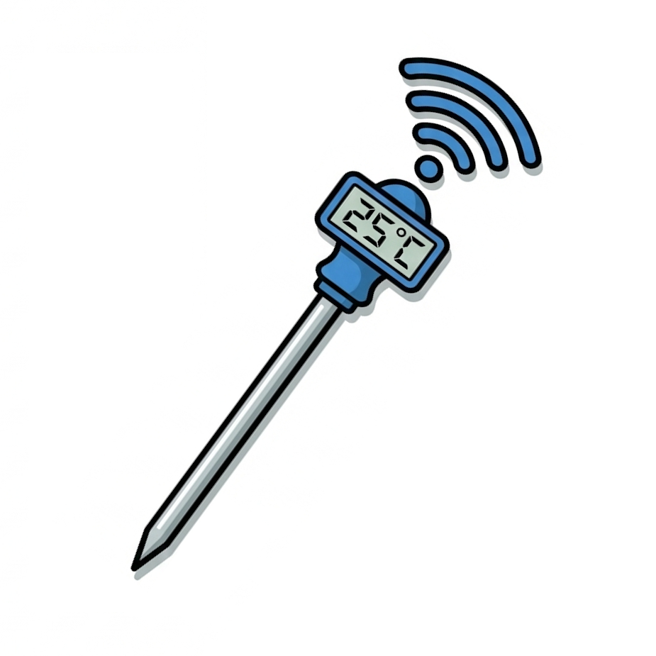 DTC3-WP wireless grain temperature probe and spear for grain, cereal and crop stores